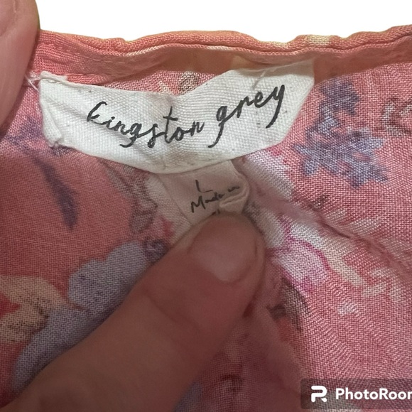 Kingston Grey wrap style romper size large Lg L floral print - Picture 4 of 4